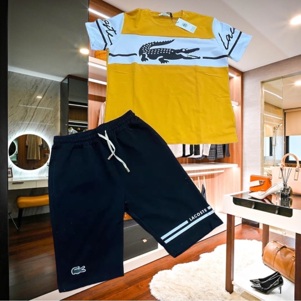 Lacoste 2 Piece Shorts Set Medium